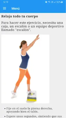 Ejercicios de flexibilidad android App screenshot 6