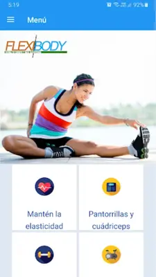 Ejercicios de flexibilidad android App screenshot 7